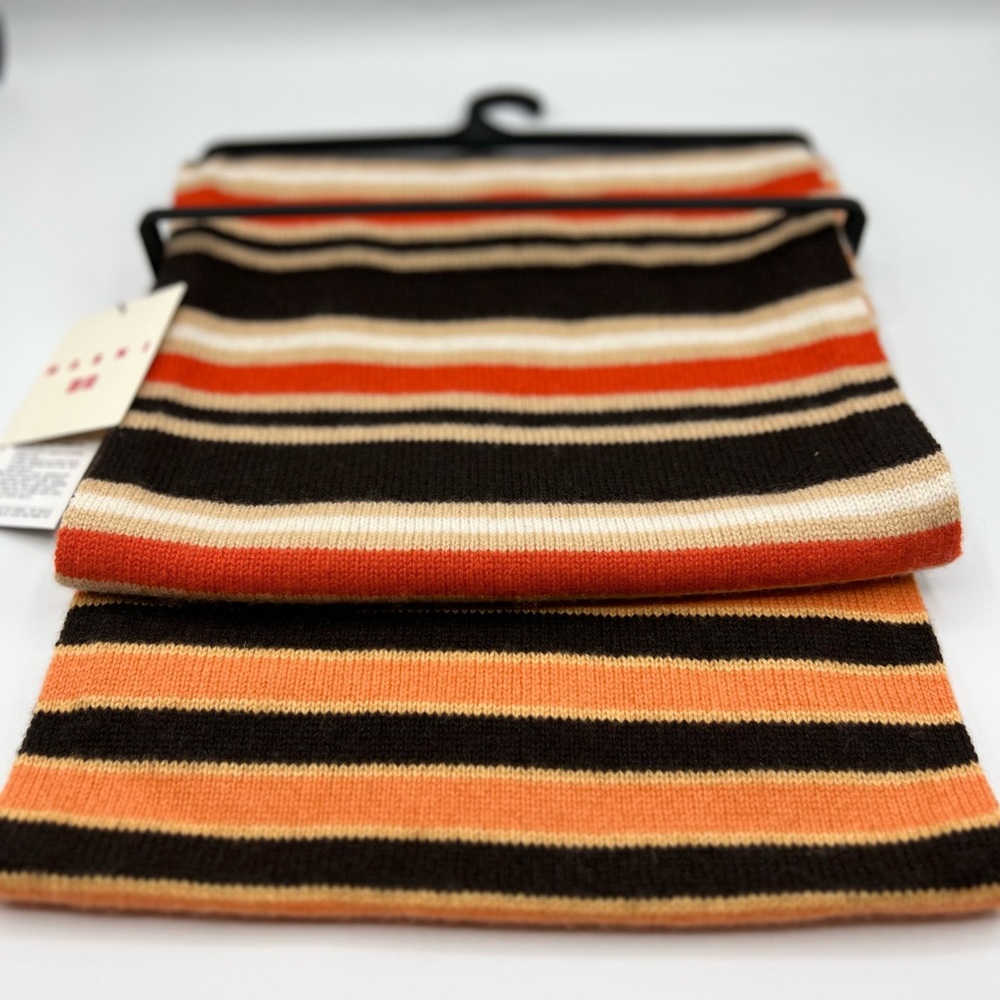 MARNI FOR UNIQLO STRIPED CASHMERE SCARF ONE SIZE MULTI NWT $129.90